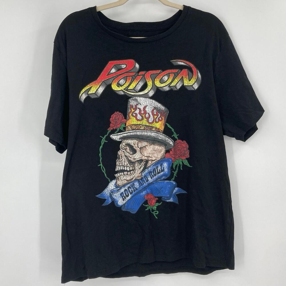 Poison Skull Rock n Rock Band Tee Men’s Medium